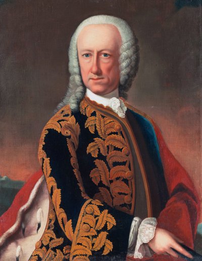 Muotokuva Wilhelm Hessen-Philippsthal-Barchfeldin maaherrasta (1692 - 1761) tekijältä Gustav Altmöller