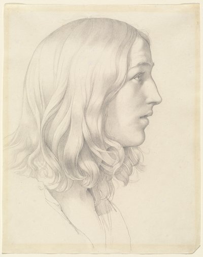 Nuoren miehen pää tekijältä Gustav Heinrich Naeke
