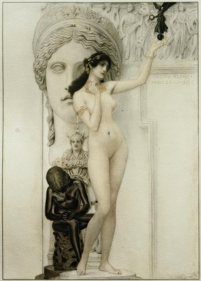 Kuvanveiston allegoria tekijältä Gustav Klimt