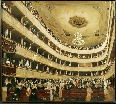 "Altes Burgtheaterin", vanhan hoviteatterin, auditorio. tekijältä Gustav Klimt