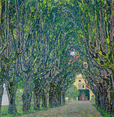 Avenue Kammerin linnan puistossa, 1912 tekijältä Gustav Klimt