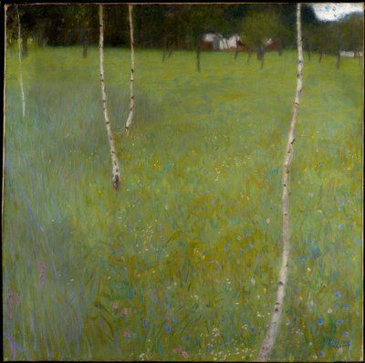 Bauernhaus mit Birken (Junge Birken) tekijältä Gustav Klimt