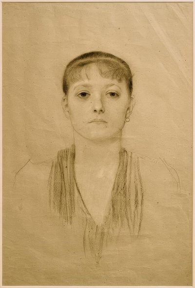 Brustkuva eines Mädchens von vorne tekijältä Gustav Klimt