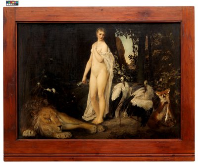 ”Fabel” (Alkuperäisteos: Gerlach  Schenk, Allegorien und Embleme, nro 75a) tekijältä Gustav Klimt