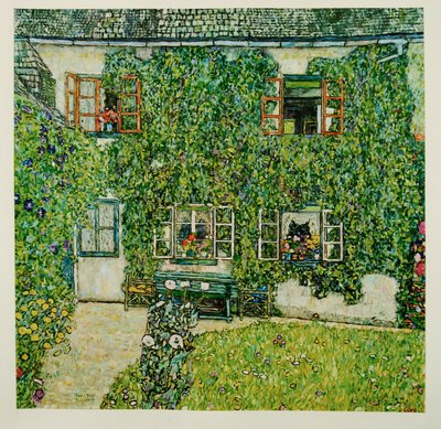 Metsätalouden talo Weissenbachissa Attersee-järvellä tekijältä Gustav Klimt