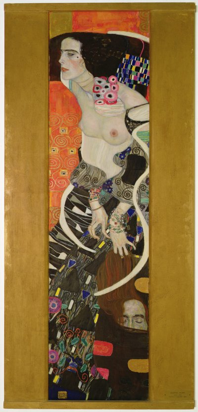 Judith II (Salome) 1909 (öljy kankaalle) tekijältä Gustav Klimt