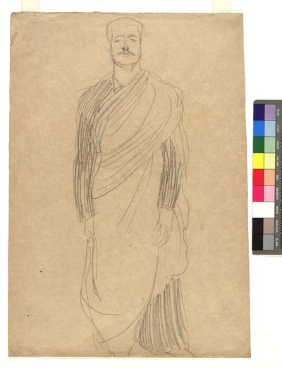 Mann in drapiertem Kostüm tekijältä Gustav Klimt