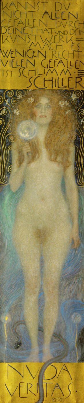 Nude Veritas tekijältä Gustav Klimt