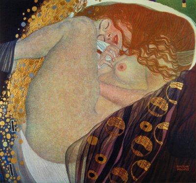 Syväpaino maalauksen Danae jälkeen tekijältä Gustav Klimt