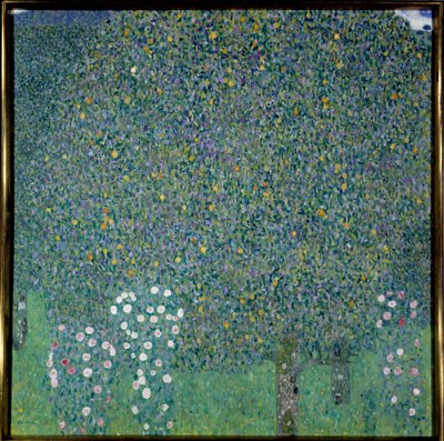 Ruusupensaita puiden alla tekijältä Gustav Klimt