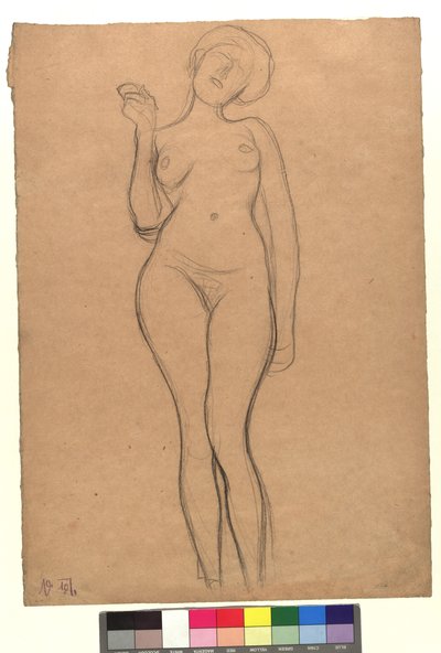 Stehender weiblicher Akt tekijältä Gustav Klimt