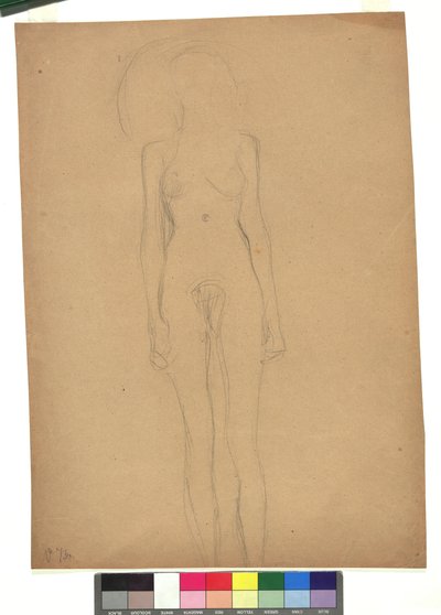 Stehender weiblicher Akt tekijältä Gustav Klimt