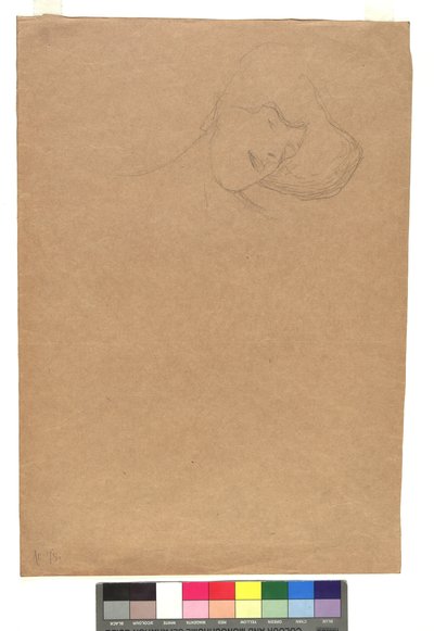 Studie eines weiblichen Kopfes tekijältä Gustav Klimt