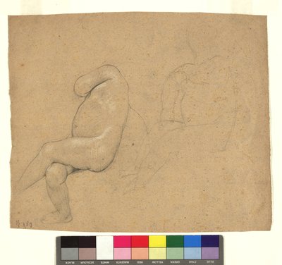 Studien zu zwei sitzenden Kinderakten tekijältä Gustav Klimt