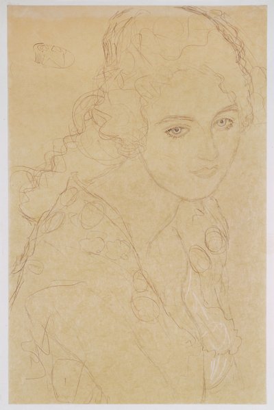 Tutkimus maalausta varten Muotokuva Ria Munk III varten tekijältä Gustav Klimt
