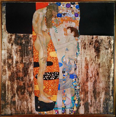 Ihmisen kolme aikakautta tekijältä Gustav Klimt