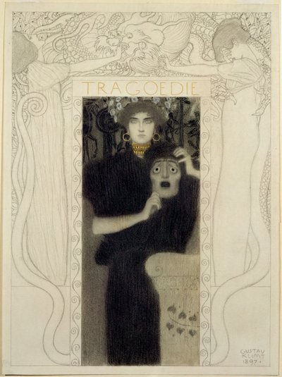 Tragedia. Tutkimus tragedian allegoriaa varten (tussi ja tussi, valkopesu). tekijältä Gustav Klimt