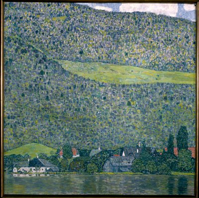 Näkymä Chateau Unterachista Attersee-järvellä, 1915 tekijältä Gustav Klimt