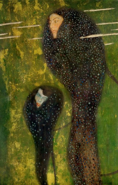 Vesinymfit - hopeakalat tekijältä Gustav Klimt