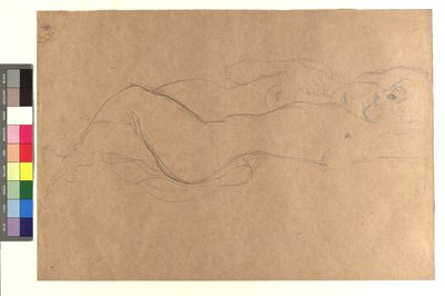 Zwei liegende weibliche Akte tekijältä Gustav Klimt