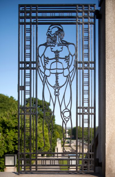 Veistospuiston sisäänkäynti (rauta) tekijältä Gustav Vigeland