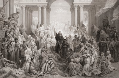 Kristuksen tulo Jerusalemiin tekijältä Gustave (after) Dore
