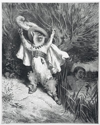 Saapasjalkakissa tekijältä Gustave (after) Dore