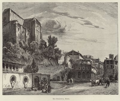 San Domenicon basilika, Siena tekijältä Gustave Bauernfeind