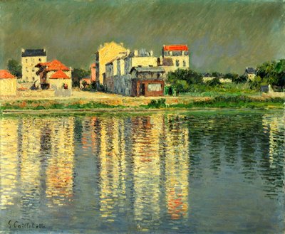 Seinen ranta Argenteuilissa, 1889 tekijältä Gustave Caillebotte