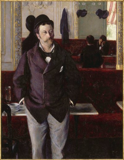 Kahvilassa, 1880. tekijältä Gustave Caillebotte