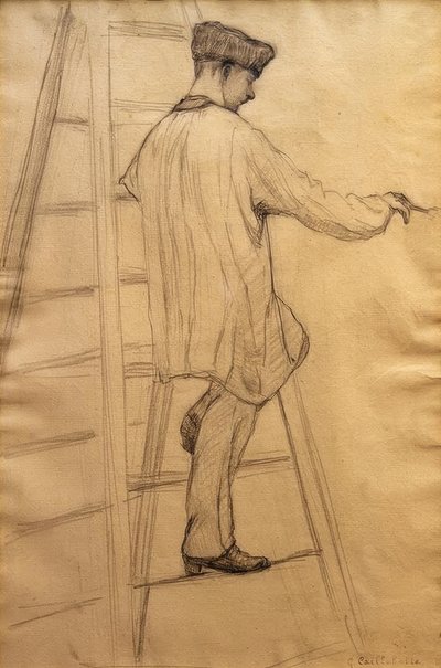 Etude pour les peintres en bâtiment tekijältä Gustave Caillebotte