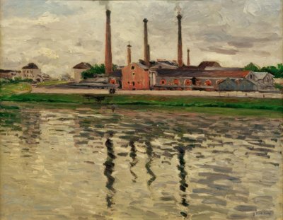 Tehtaat Argenteuilissa tekijältä Gustave Caillebotte