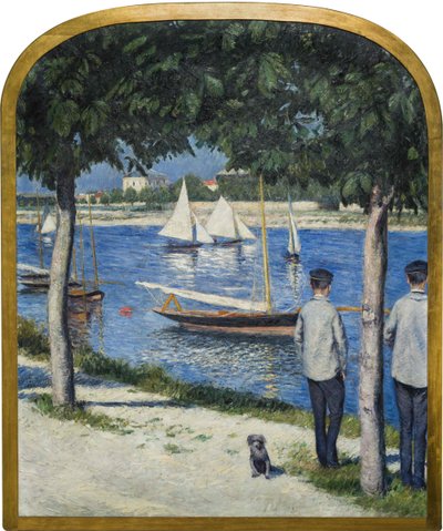 Berge du Petit Gennevilliers ja Seine, 1890. tekijältä Gustave Caillebotte