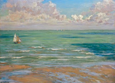 Marine (od. Marine, régates à Villers) tekijältä Gustave Caillebotte