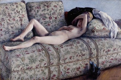 Alaston sohvalla tekijältä Gustave Caillebotte