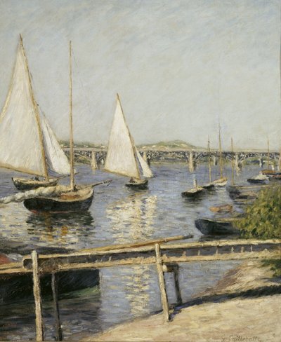 Purjeveneet Argenteuilissa, n. 1888 tekijältä Gustave Caillebotte