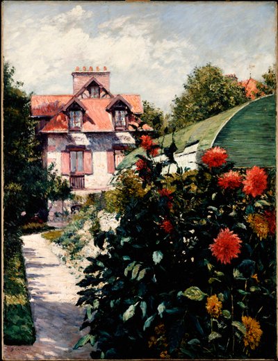 Daaliat, Petit Gennevilliers Garden, 1893 tekijältä Gustave Caillebotte