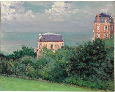 Huvilat Villers-sur-Merissä (öljy kankaalle) tekijältä Gustave Caillebotte
