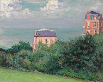 Huvilat Villers-sur-Merissä, 1880 tekijältä Gustave Caillebotte