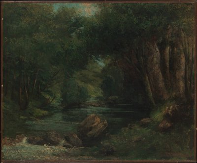 Metsän puro tekijältä Gustave Courbet