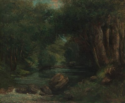 Puro metsässä, n. 1868-77. tekijältä Gustave Courbet