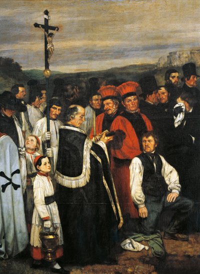 Hautaus Ornansissa tekijältä Gustave Courbet