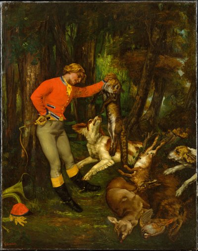 Metsästyksen jälkeen tekijältä Gustave Courbet