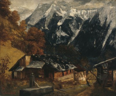 Alppimaisema tekijältä Gustave Courbet