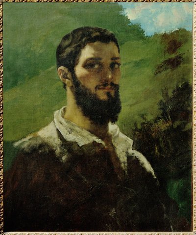 Autoportrait - Omakuva (maalaus kankaalle) tekijältä Gustave Courbet