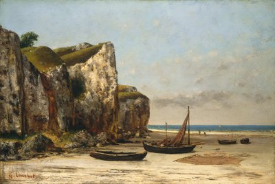 Ranta Normandiassa tekijältä Gustave Courbet