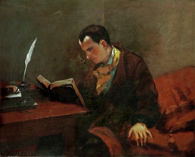 Charles Baudelaire, ranskalainen runoilija (öljy kankaalle) tekijältä Gustave Courbet