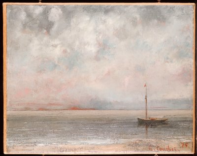 Pilviä Genevejärvellä, 1875 tekijältä Gustave Courbet