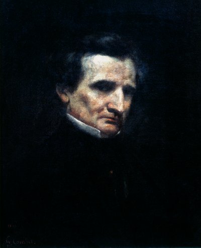 Hector Berlioz, ranskalainen romanttinen säveltäjä, 1850 tekijältä Gustave Courbet
