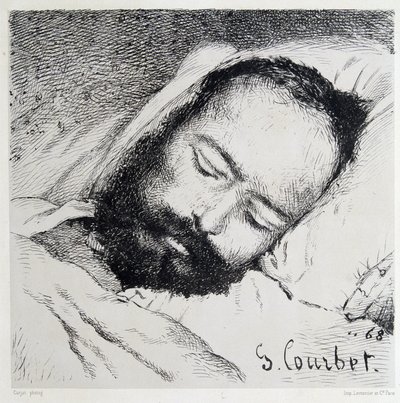 Proudhonin ruumismuotokuva, 20.1.1865 - Gustave Courbet tekijältä Gustave Courbet